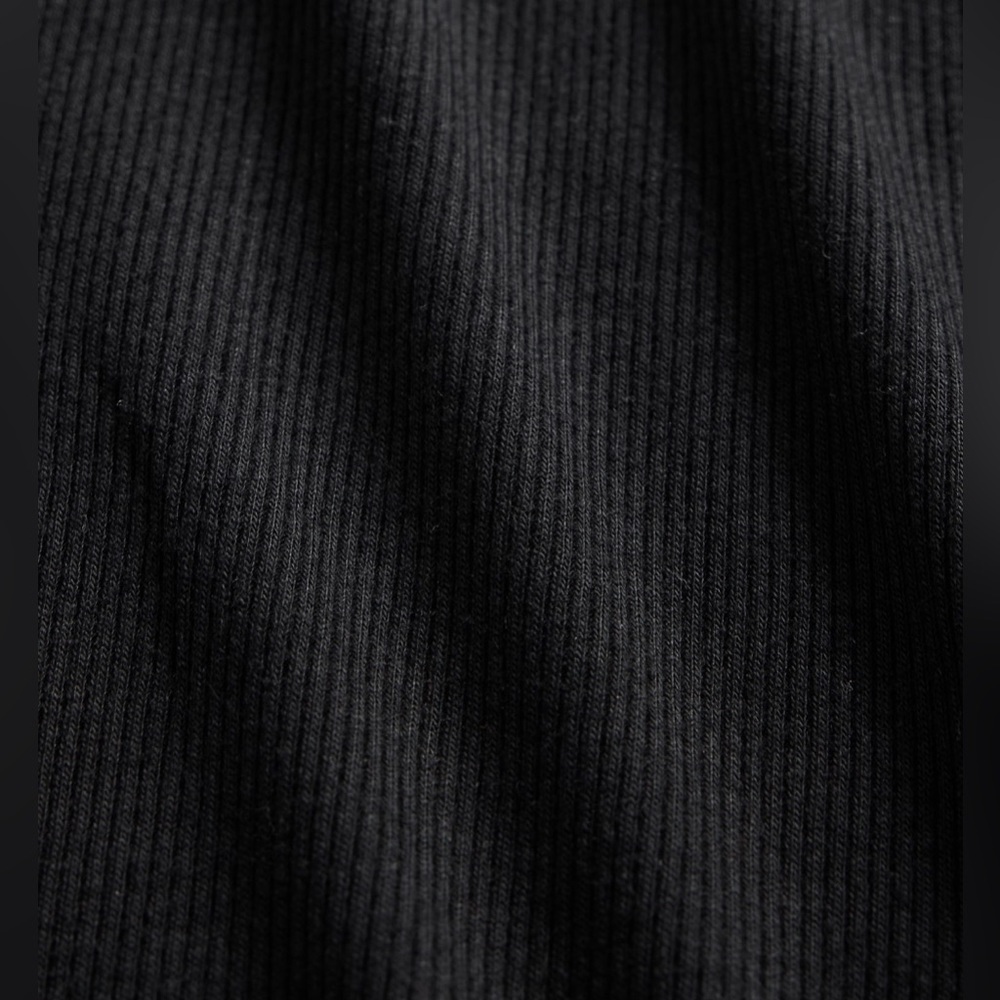 🆕 RESERVED EB GAP Women's Mini Rib PJ Cardigan True Black Medium 8-10 - Picture 4 of 13